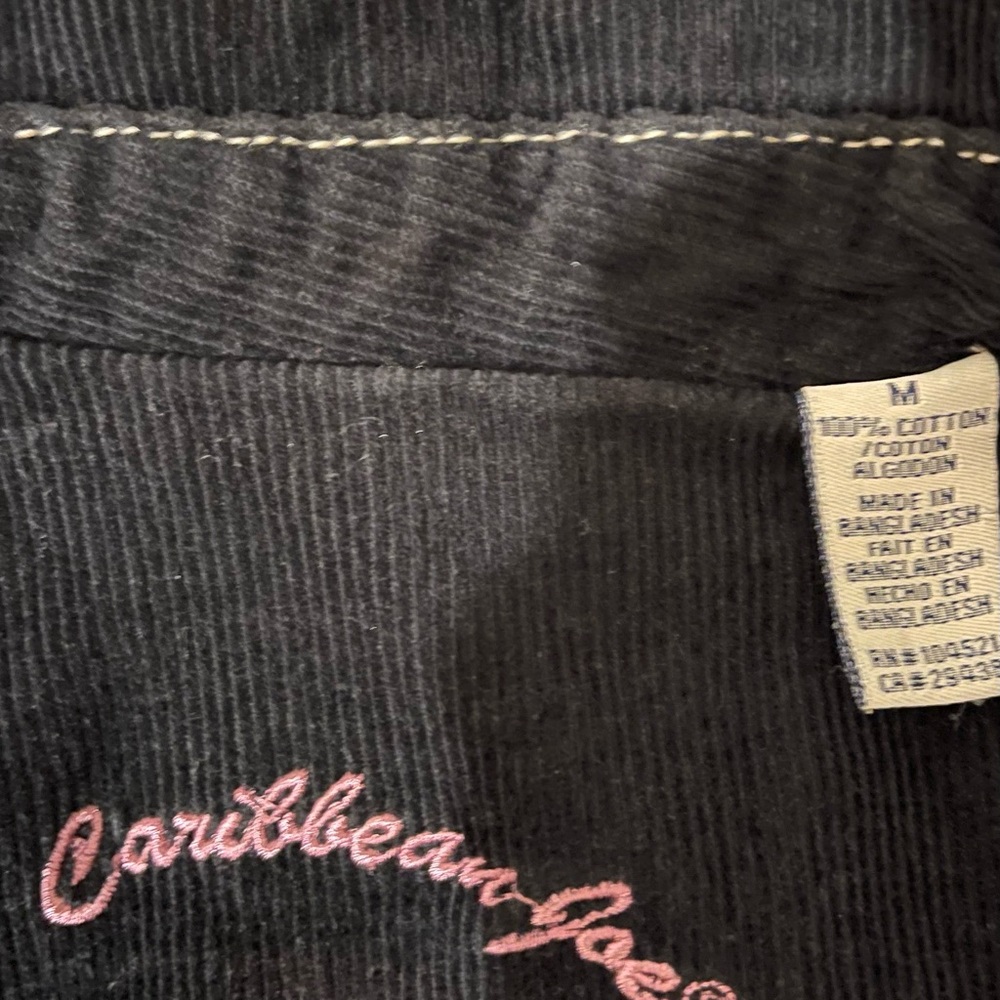 Caribbean Joe black corduroy jacket. - Picture 3 of 7